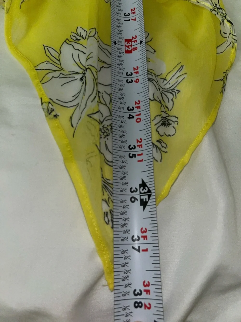 Abercrombie & Fitch Yellow Floral Swim Coverup Tie Front Kimono Style Sleeves